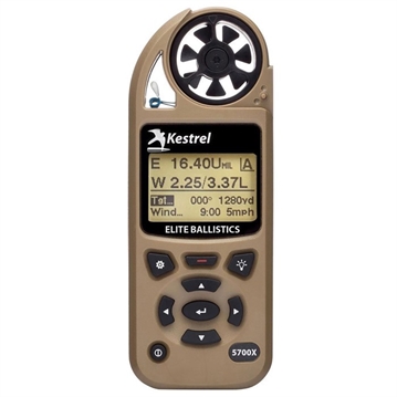 Picture of Kestrel 5700X ELITE WEATHER METER W/APPLIED BALLISTIC BERRY COMP TAN 0857XALTANM