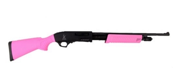Picture of KEYSTONE CRICKETT SGP 410 GA 3 IN 18.5 IN BBL PINK CKOTE PUMP ``MY FIRST SHOTGUN" BLUE 1 MOD CHOKE KSA4200-P