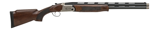 Picture of Keystone Sporting Arms Keystone Over/Under Sporting Shotgun 20ga 22in Walnut/Deluxe Engrvd Silver w/Ext Chokes KSA4320-S KSA4320S