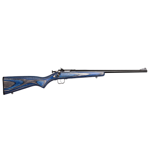 Picture of Crickett Youth 22 LR 1rd 16.12" Blued Barrel & Receiver, Fixed Front/Adjustable Rear Peep Sights, Blue Laminate Stock w/11.5" LOP, Rebounding Firing Pin Safety KSA2222