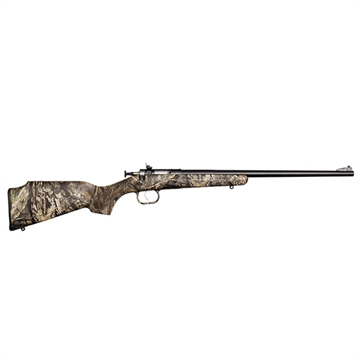 Picture of Crickett Youth 22 LR 1rd 16.12" Blued Barrel & Receiver, Fixed Front/Adjustable Rear Peep Sight, Hydro Dipped Mossy Oak Break-Up Synthetic Stock w/11.5" LOP, Rebounding Firing Pin Safety KSA2163