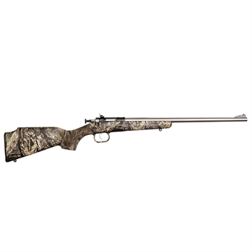 Picture of Crickett Youth 22 LR 1rd 16.12" Stainless Steel Barrel, Fixed Front/Adjustable Rear Peep Sights, Mossy Oak Break-Up Synthetic Stock w/11.5" LOP, Rebounding Firing Pin Safety KSA2166