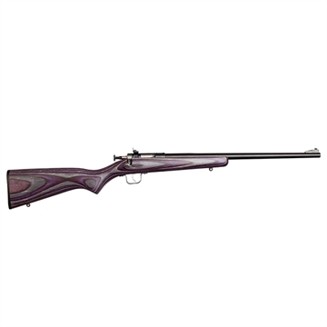 Picture of Crickett Youth 22 LR 1rd 16.12" Blued Barrel & Receiver, Fixed Front/Adjustable Rear Sights, Purple Laminate Stock w/11.5" LOP, Rebounding Firing Pin Safety KSA2227