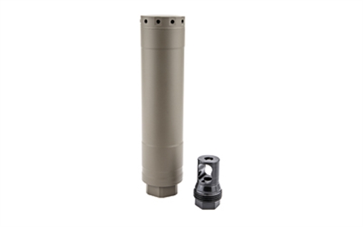 Picture of KGM R30T, Suppressor, 30Cal, 7.3" Long, Titanium Construction, C-Series Cerakote Finish, Flat Dark Earth, Includes 5/8x24 Taper Mount RT-R30T-TM-FDE