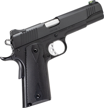 Picture of Kimber America Custom II, 1911, Semi-automatic, Metal Frame Pistol, Full Size, 10MM, 5" Barrel, Steel, Matte Finish, Black, Rubber Grips, Fiber Optic Front Sight, Manual Safety, 8 Rounds, Right Hand 3700551