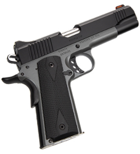 Picture of Kimber Mfg, Inc Custom LW Shadow Ghost 45 ACP 8+1 5" Stainless Match Grade Barrel, KimPro Black Serrated Stainless Steel Slide, KimPro Gray Aluminum Frame w/Beavertail, Black Hogue Rubber Grip 3700693