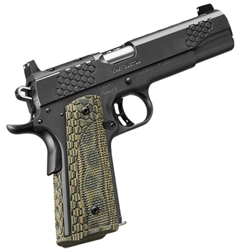 Picture of Kimber Mfg, Inc KHX Custom 45 ACP 8+1 5" Stainless Match Grade Barrel, KimPro II Gray Serrated Stainless Steel Slide, Kimpro II Gray Stainless Steel Frame w/Beavertail, G10 Grip 3000360