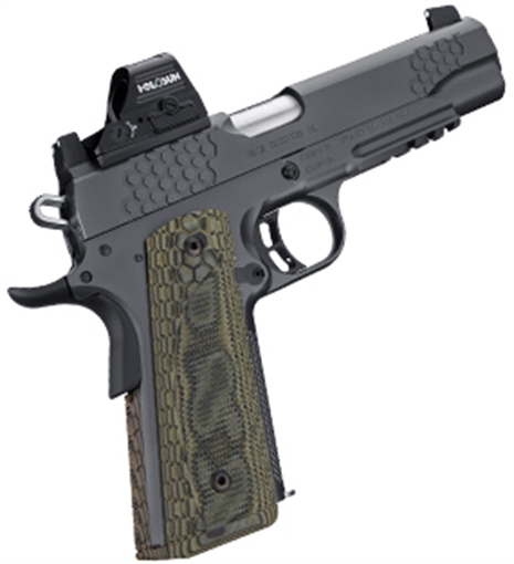 Picture of Kimber Mfg.,inc KHX Custom (RL) 45 ACP 8+1 5" Front Serrations Stainless Steel Slide Gray KimPro II G-10 Grip 3000436