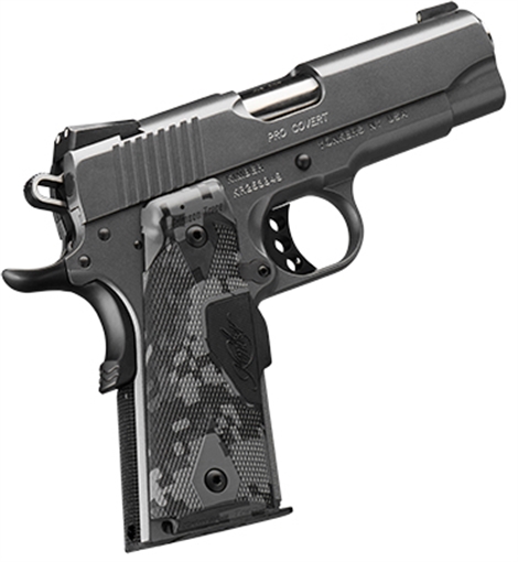 Picture of Kimber Mfg.,inc Pro Covert 45 ACP 7+1 4" Stainless Steel Slide Charcoal Gray KimPro II Crimson Trace Urban Camouflage Grip 3000244