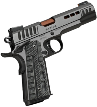 Picture of Kimber Mfg.,inc Rapide Dusk 10mm Auto 8+1 5" Rose Copper Steel Barrel, Black KimPro II Lightening Cut/Serrated Stainless Steel Slide, Black KimPro II Steel Frame w/Beavertail Black, G10 Grip 3000432