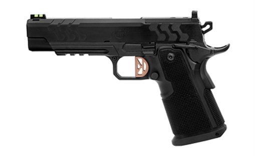 Picture of Kimber America 2K11, Semi-automatic, Single Action Only, Full Size, 45 ACP, 5" Barrel, DLC Finish, Black, Coyote PVD Trigger and Barrel, Aluminum Grips, Optics Ready, 13 Rounds, 3 Magazines 3500050