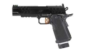 Picture of Kimber America 2K11, Semi-automatic, Single Action Only, Full Size, 45 ACP, 5" Barrel, DLC Finish, Black, Coyote PVD Trigger and Barrel, Aluminum Grips, Optics Ready, 13 Rounds, 3 Magazines 3500050