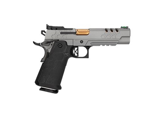 Picture of Kimber America 2K11 Stainless Target OR, Semi-automatic Pistol, Single Action Only, Full Size, 9MM, 5" Barrel, Stainless Steel Construction, Matte KimPro Finish, Granite, Carbon Fiber/Kevlar Grip Module, Optics Ready, (1) 17 Round Magazine, (2) 20 Round Magazines 3500060