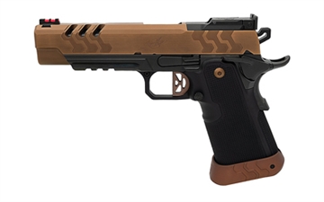 Picture of Kimber America 2K11 Target, Semi-automatic, Single Action Only, Full Size, 45 ACP, 5" Barrel, DLC Finish, Black Frame, Coyote PVD Slide, Aluminum Grips, Optics Ready, 13 Rounds, 3 Magazines 3500052