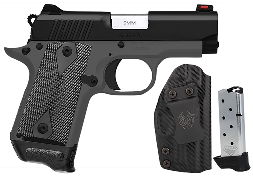 Picture of Kimber Kimber Micro 9 RTC Bundle 9mm 3.15 Black/Gry w/UM Tac Holster & 2 Tac Mags 3300257