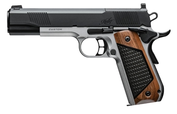 Picture of Kimber America Next Gen 1911, Semi-automatic, Metal Frame Pistol, Full Size, 9MM, 5" Barrel, Matte Finish, Black Slide, Stainless Steel Frame, Black Walnut Grips with G-10 Inlay, Red Dot Front Sight, Ambidextrous Safety, 9 Rounds, 2 Magazines, Includes RMR Optic Mounting Plate 3200399