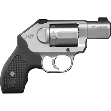 Picture of Kimber America K6S Stainless, Double Action Only, Revolver, Small Frame, 357 Magnum, 2" Barrel, Stainless Steel Match Grade Barrel, Stainless Steel, Brushed Finish, Silver, Rubber Grips, White Dot Sights, Non-Manual Safety, 6 Rounds 3400010