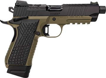 Picture of Kimber Mfg.,inc KDS9C TFS 9mm 15+1 18+1 4.60" FDE/Black Front and Rear Serrations Stainless Steel G-10 Grip 3100023