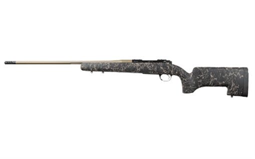 Picture of Kimber America Moutain Ascent Mojave, Bolt Action Rifle, 280 Ackley Improved, 24" Threaded Barrel, 7/16x28 Thread Pitch with 5/8x24 Adapter, Muzzle Brake, Camo H-S Precision Stock, KimPro II Finish, Black Receiver, Tan Barrel, 4 Rounds 3000926