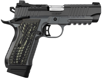 Picture of Kimber America KDS9C, Semi-automatic, Single Action Only, Metal Frame Pistol, 9MM, 4.09" Barrel, Matte Finish, Gray, G10 Grips, Night Sights, 2 Magazines, (1)-18 Round and (1)-15 Round 3100016