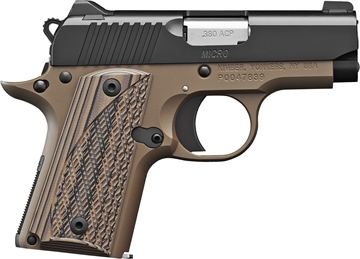 Picture of Kimber Mfg.,inc Micro Desert Night NS 380 ACP 7+1 2.75" Matte Black KimPro II Stainless Steel Slide Desert Tan KimPro G10 Grip 3300208
