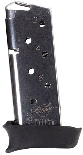 Picture of Kimber America Magazine, 9MM, 7 Rounds, Kimber Micro 9, with Hogue Grip Extension, Stainless 4000905