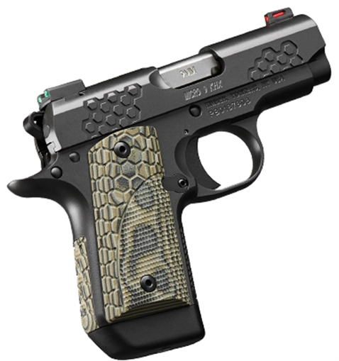 Picture of Kimber Mfg.,inc Micro 9 KHX 9mm 7+1 3.15" KimPro II Gray Stainless Steel Hogue G-10 Mainspring Housing Grips 3300198