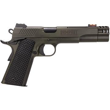 Picture of Kimber America Rampart, Semi-automatic Pistol, 1911, Full Size, 45ACP, 5" Barrel, Cerakote Finish, OD Green, Manual Ambidextrous Safety, Fiber Optic Front Sight, Compensator, 8 Rounds 3000466