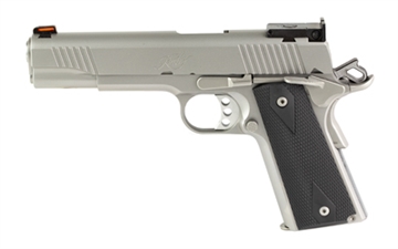 Picture of Kimber America Stainless Target II, Semi-automatic, 1911, Full Size, 10MM, 5" Barrel, Matte Finish, Silver, Laminate Grips, Adjustable Sights, 8 Rounds, California Compliant 3200107CA
