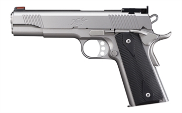 Picture of Kimber America Stainless Target II, Semi-automatic, 1911, Full Size, 9MM, 5" Barrel, Matte Finish, Silver, Laminate Grips, Adjustable Sights, 9 Rounds, California Compliant 3200108CA