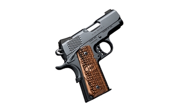 Picture of Kimber Mfg, Inc Raptor II Ultra *CA Compliant 45 ACP 7+1 3" Stainless Match Grade Barrel, Matte Black Serrated Steel Slide, Matte Black Aluminum Frame w/Beavertail, Zebrawood Grip 3200150CA