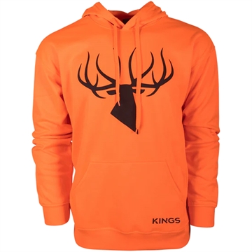 Picture of Kings Camo Kings Poly Hoodie Blaze Orange 2X-Large KBZ415-BZ/DS-2XL