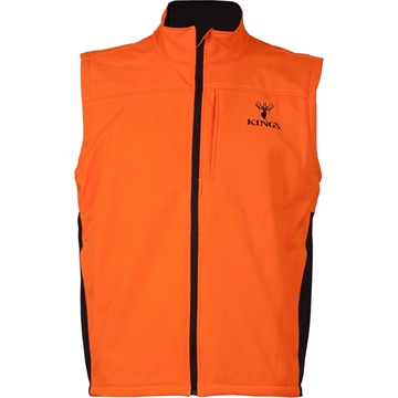 Picture of Kings Camo Kings Soft Shell Vest Blaze 2X-Large KBZ425-BZ/DS-2XL