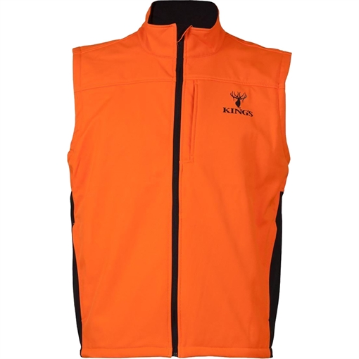 Picture of Kings Camo Kings Soft Shell Vest Blaze Large KBZ425-BZ/DS-L