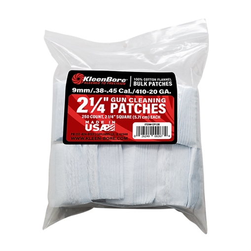 Picture of KleenBore 2 1/4" Bore Cleaning Patches .38/.45 Cal .410-20 ga 250/ct CP13B