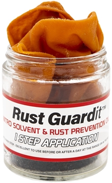 Picture of KLEEN BORE RUST GUARDIT NITRO SOLVENT & RUST PREVENTION OIL - CHAMOIS JAR RG-J 026249005811