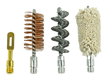 Picture of KleenBore 12GA-SET Shotgun Accessory Cleaning Set 12 Gauge Shotgun #8-32 Thread Cotton Mop/Bore Brush Bronze Bristles 12GASET
