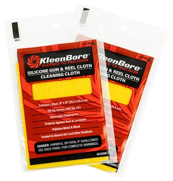 Picture of KleenBore Gun & Reel Silicone Cloth 10" Treated Cotton Flannel 10 Per Pack GC220P