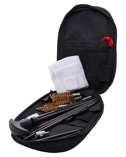 Picture of KleenBore 3 Gun Tactical Kit .223 Rem/ 5.56 NATO/ 9mm/ 12 Gauge Handguns/Rifles/Shotguns Bronze/Nylon Bristles KB3G