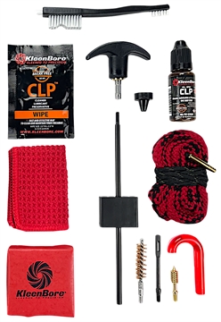 Picture of Kleen-Bore Dual-Kleen, Includes Pull Through Rope Cleaner, Phosphor Bronze Bore Brush, Precision Barbed Point Jag, Black Steel Patch Holder, Cleaning Kit, 9MM KDS-9 KDS9
