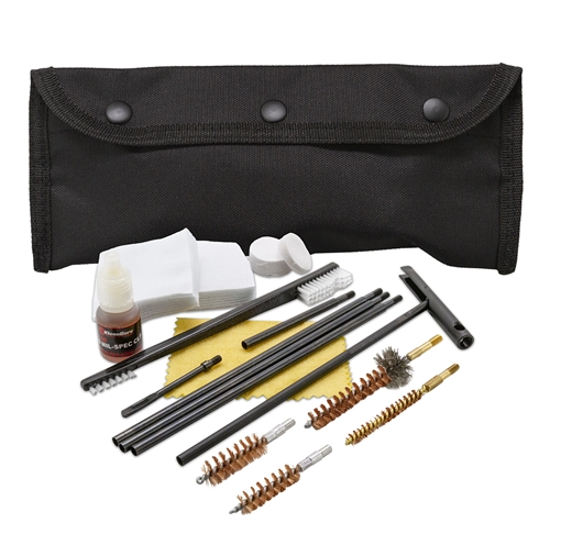 Picture of KleenBore All Caliber Cleaning Kit Handgun/Rifle Bronze/Nylon Bristles Nylon Case POU301B