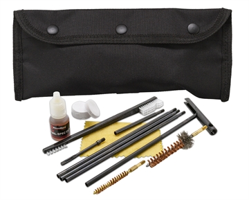Picture of KleenBore Modular Cleaning Kit Multi-Caliber Handgun/Rifle Bronze/Nylon Bristles Black Nylon Case POU302B