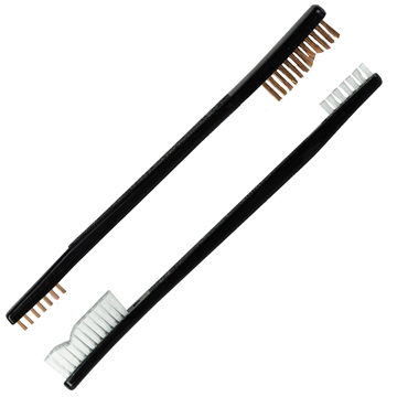 Picture of KleenBore UT-COMBO Double End Brush Combo Set Bronze/Nylon Bristles 2 Pack UTCOMBO