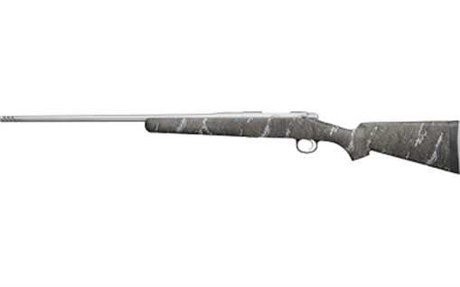 Picture of Kimber America Hunter, Pro Desolve, Bolt Action Rifle, 6.5 Creedmoor, 22" Barrel, Muzzle Brake, Matte Finish, Silver, Fiber Re-enforced Polymer Stock, Desolve BAK Pattern, 3 Rounds 3000881
