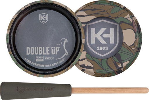 Picture of Knight & Hale Double Up Glass/Slate Pot Turkey Call LBTL Series Mossy Oak Greenleaf KHT0237