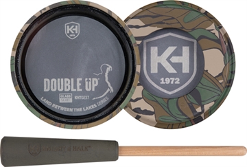 Picture of Knight & Hale Double Up Glass/Slate Pot Turkey Call LBTL Series Mossy Oak Greenleaf KHT0237