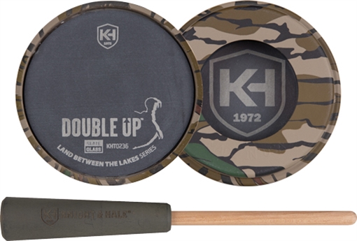 Picture of Knight & Hale Double Up Slate/Glass Pot Turkey Call LBTL Series Mossy Oak Greenleaf KHT0236