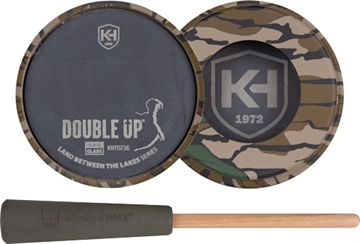 Picture of Knight & Hale Double Up Slate/Glass Pot Turkey Call LBTL Series Mossy Oak Greenleaf KHT0236
