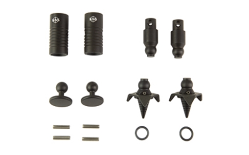 Picture of KNS Precision, Inc. Snapfoot, Quick Change Modular Bipod Kit, Fits Harris Bipods, Matte Finish, Black Snapfoot-Harris Kit