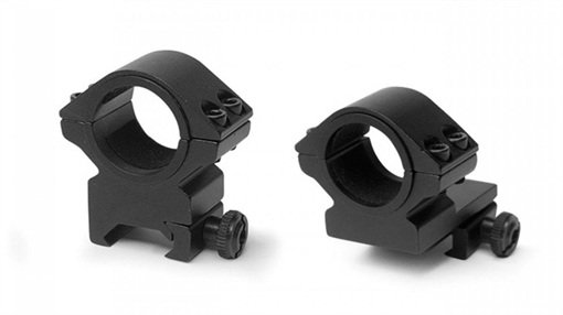 Picture of Konus 2-Piece Riflescope Rings 30mm & 1" (Insert-Style) - Matte Black 7218